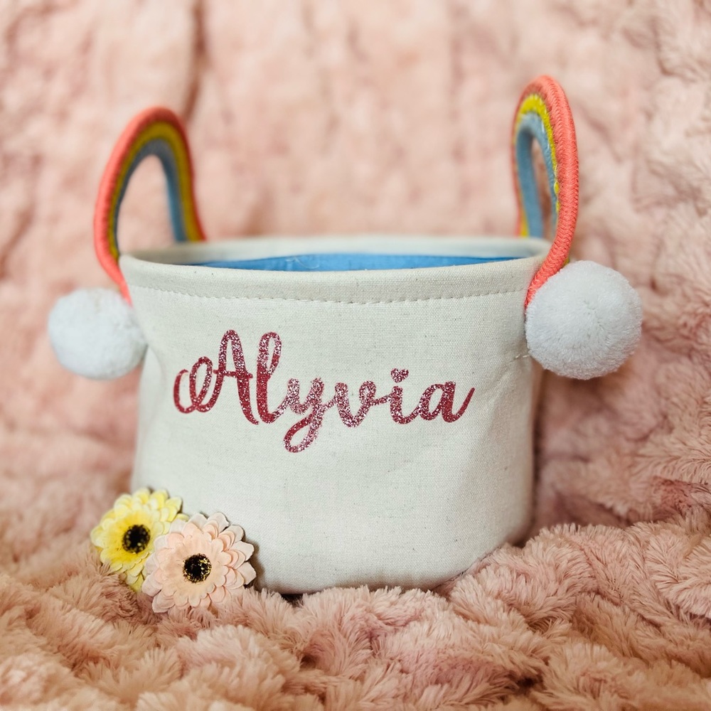Personalized Rainbow Easter Basket 🐣🪺🌈